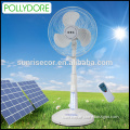 Solar Operated Fan, Rechargeable Fan with LED Light